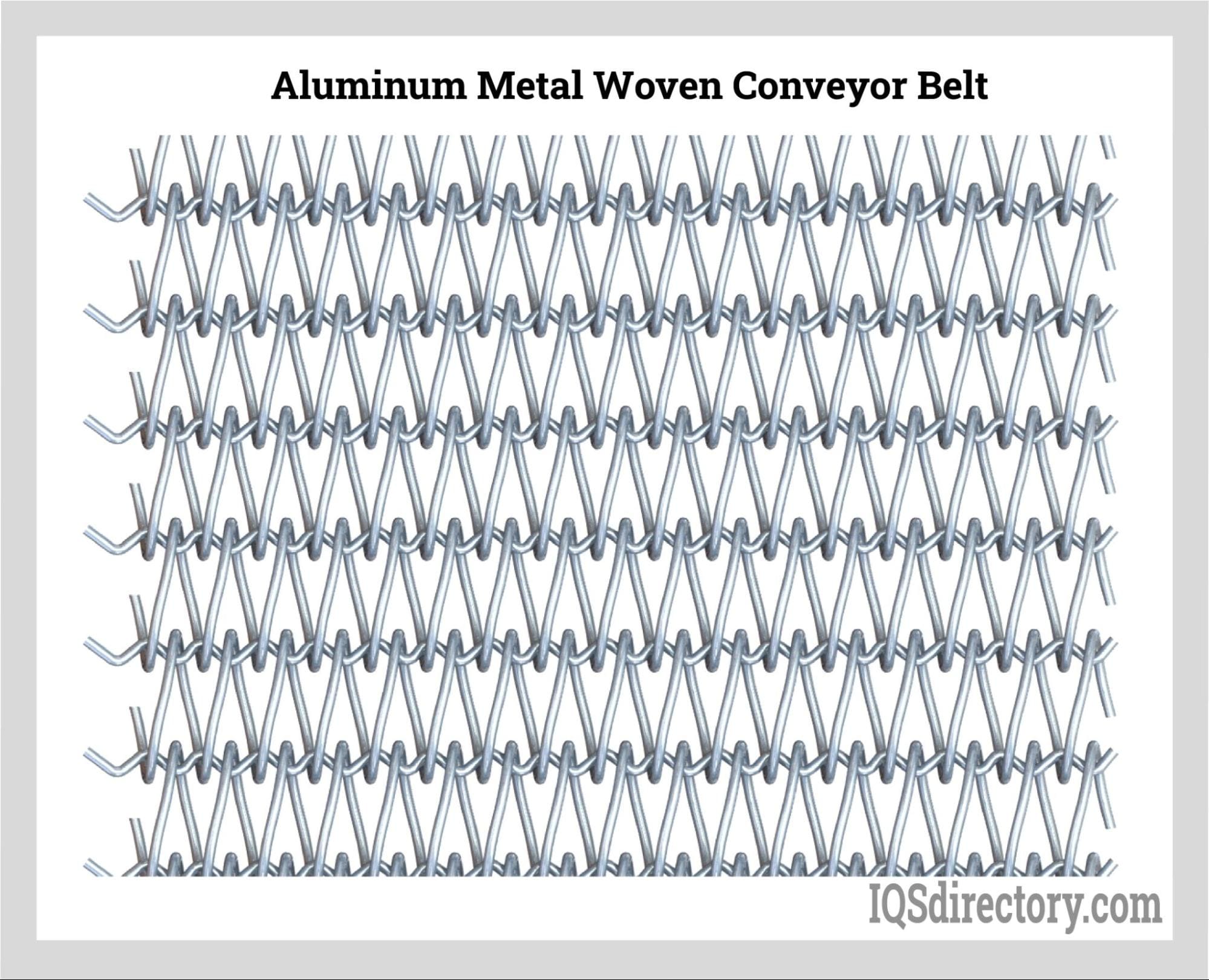 Aluminum Metal Woven Conveyor Belt