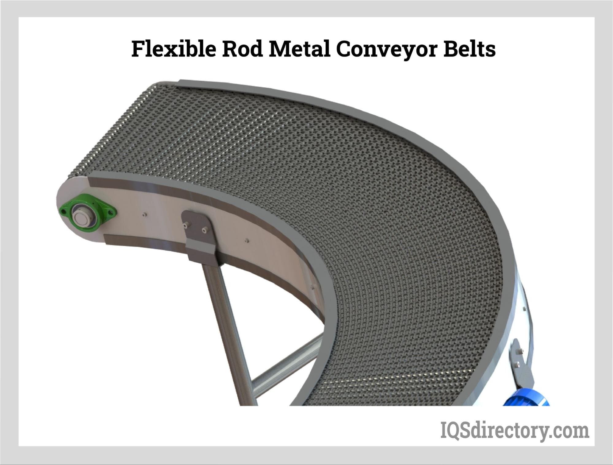 Flexible Rod Metal Conveyor Belts