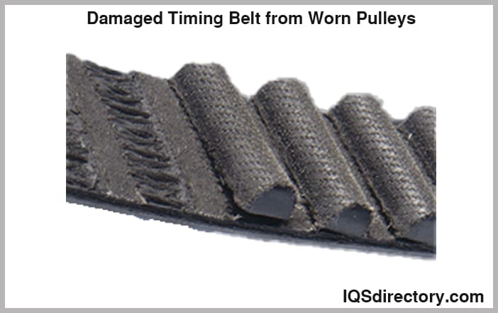 Damaged Timing Belt from Worn Pulleys
