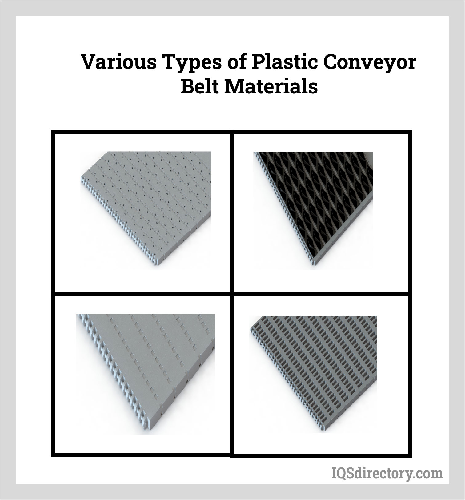 Various Types of Plastic Conveyor Belt Materials