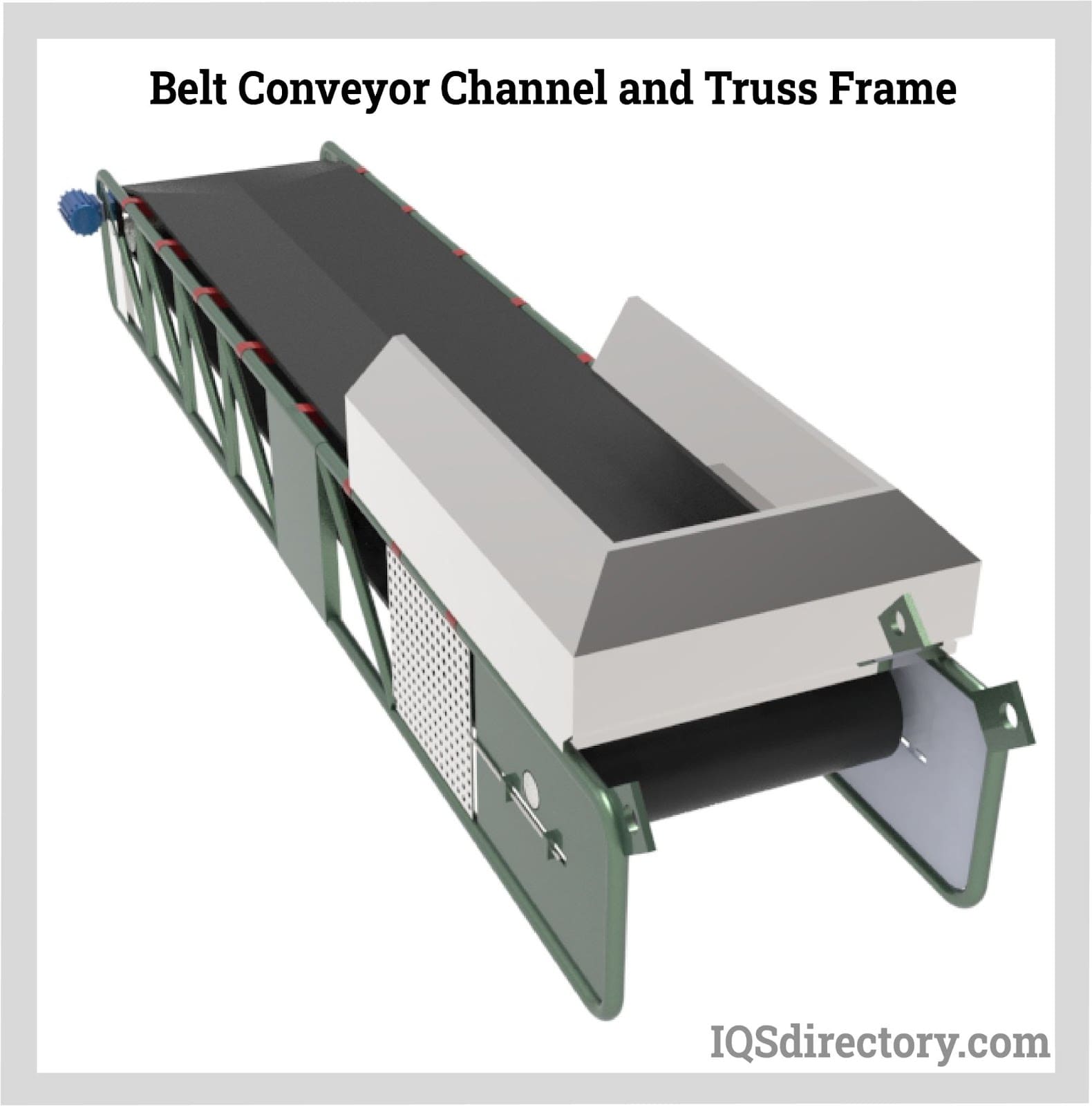 Sabuk Conveyor Channel lan Rangka Truss