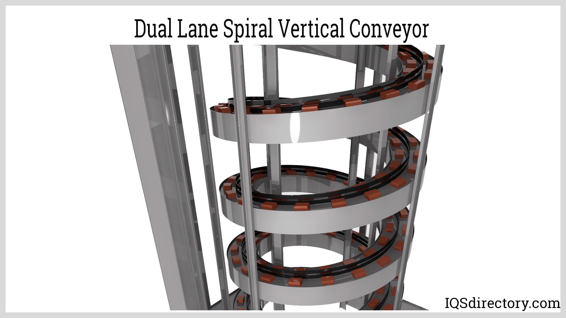 Dual Lane Spiral Vertical Conveyor