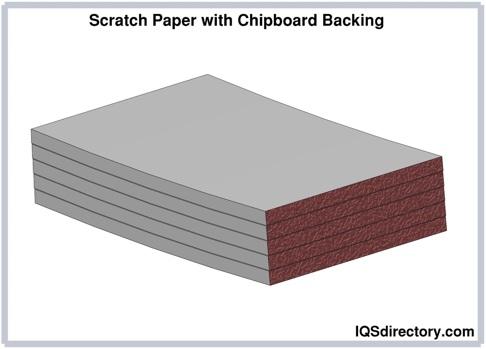 Scratch Paper with Chipboard Backing