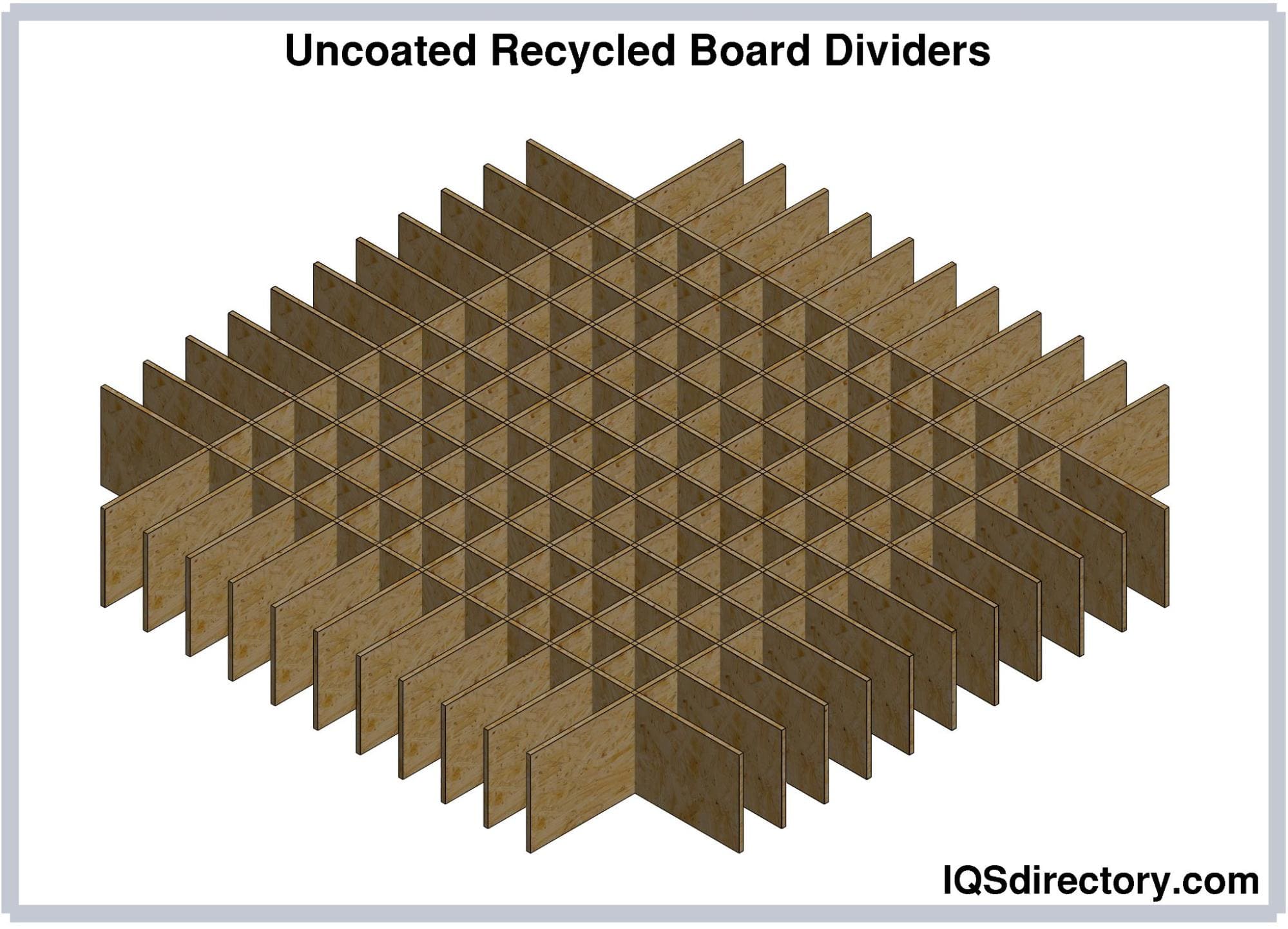 Uncoated Recycled Board Dividers