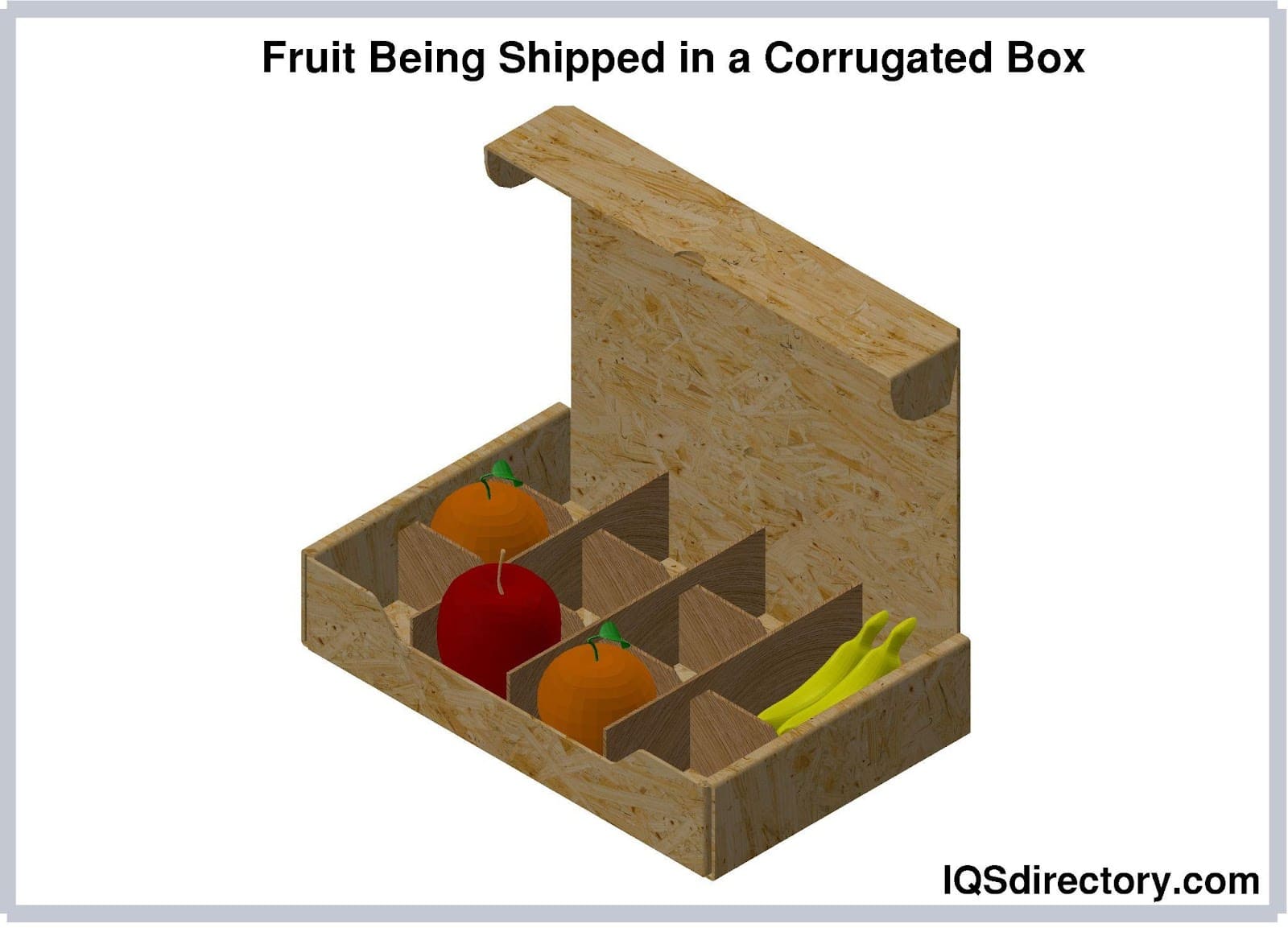 Fruit Being Shipped in a Corrugated Box