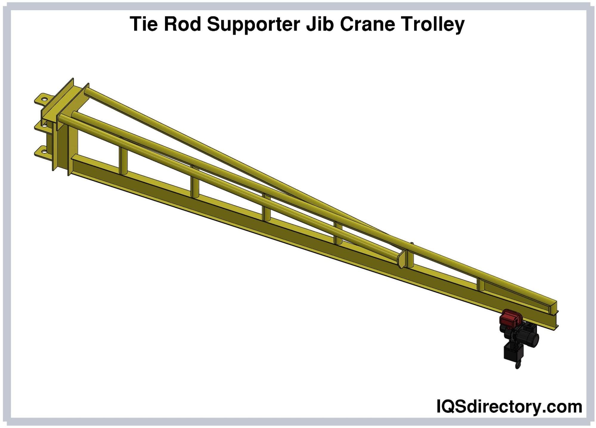 Tie Rod Supporter Jib Crane Trolley