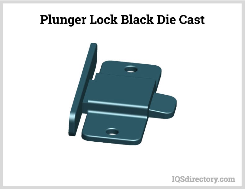Plunger Lock Black Die Cast