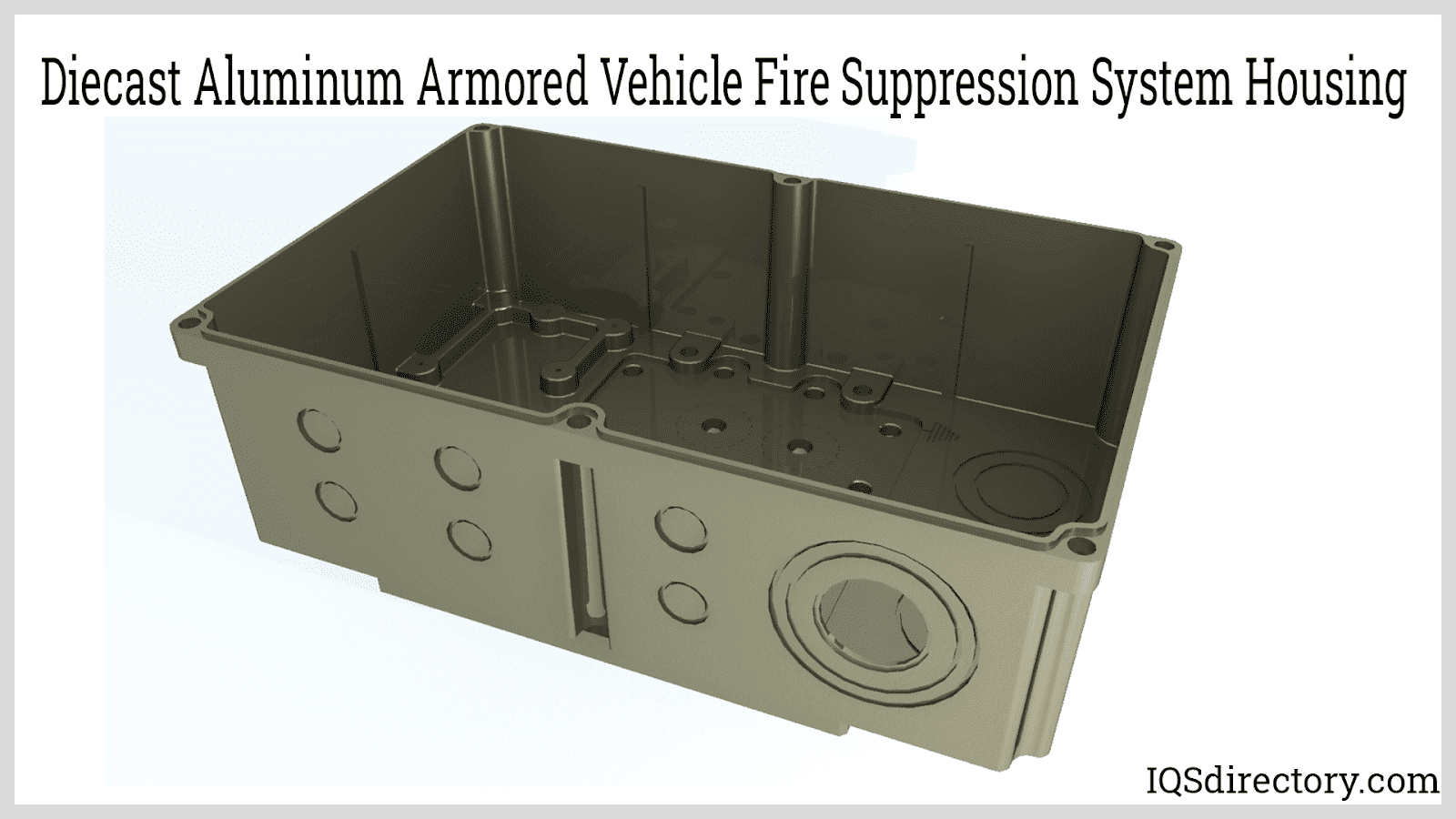 Diecast Aluminum Armored Vehicle Fire Suppression System Housing