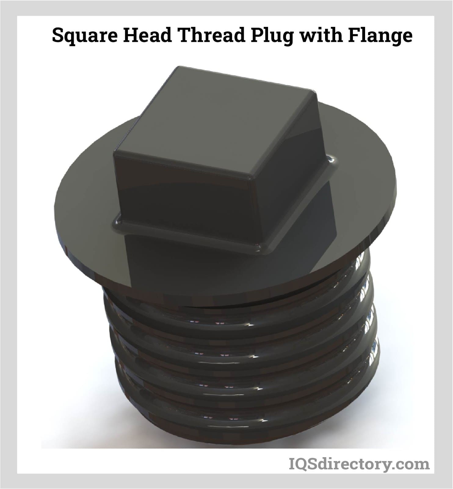 Square Head Thread Plug with Flange
