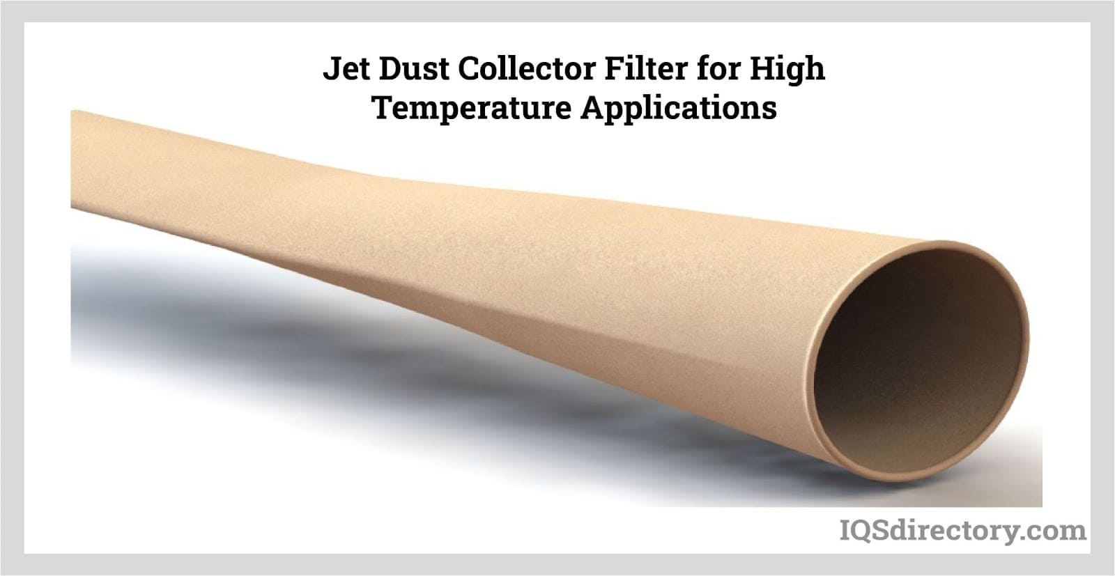 Jet Dust Collector Filter for High Temperature Applications