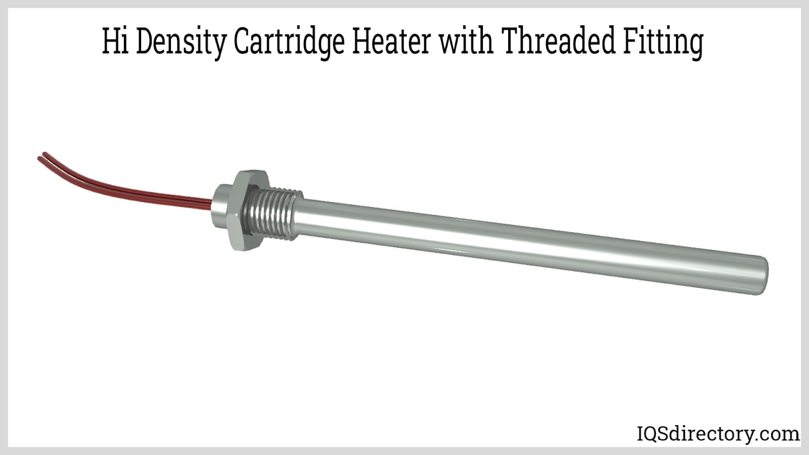 Hi Density Cartridge Heater with Threaded Fitting