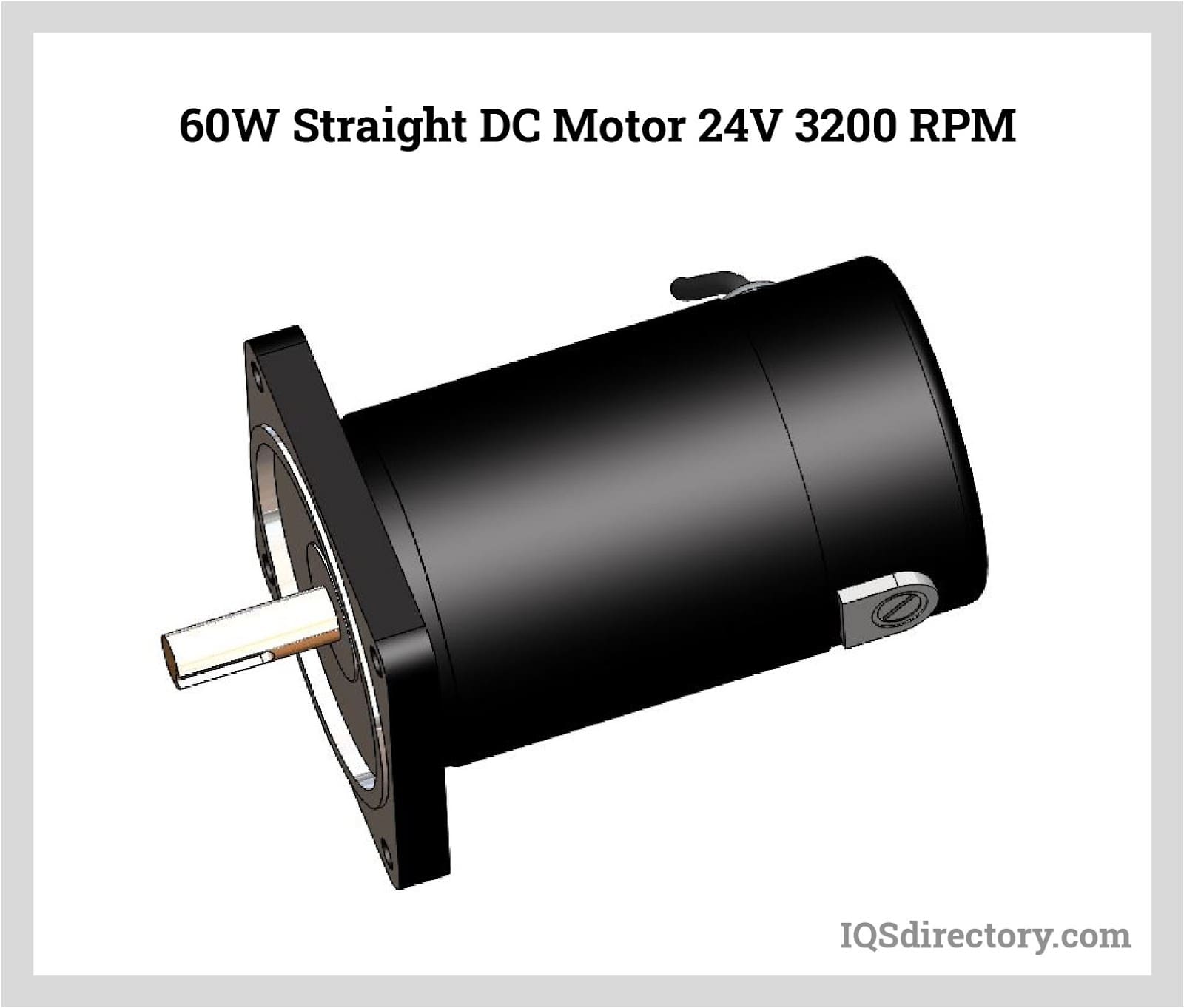 60W Straight DC Motor 24V 3200 RPM