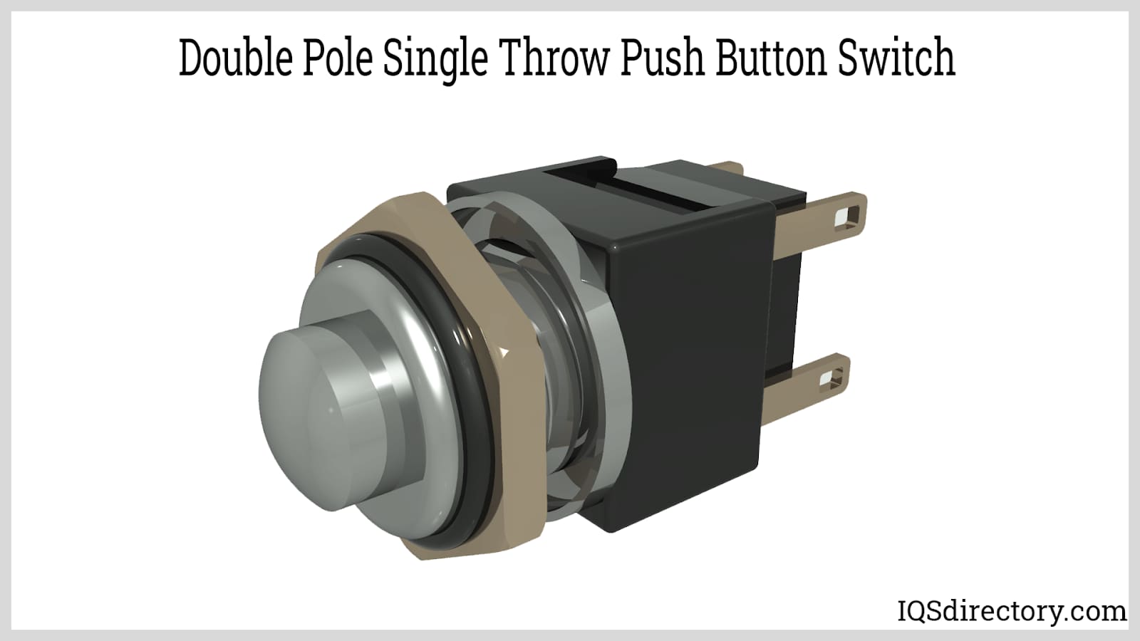 Double Pole Single Throw Push Button Switch