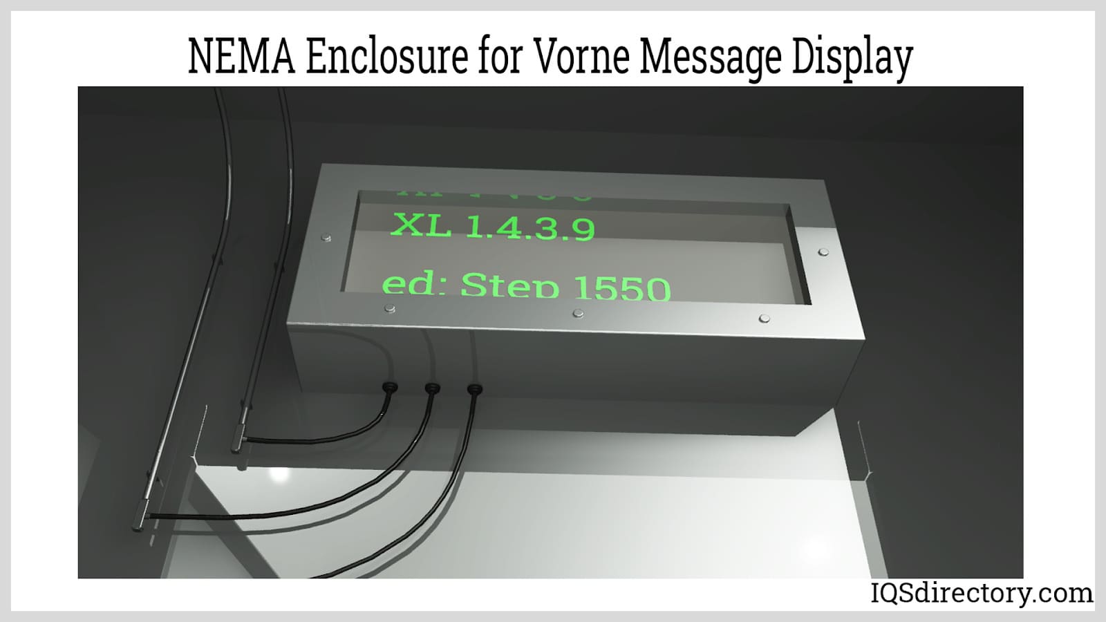 NEMA Enclosure for Vorne Message Display