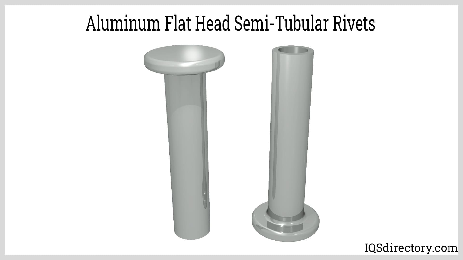 Aluminum Flat Head Semi-Tubular Rivets