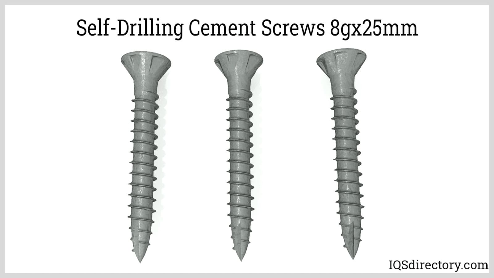 Self-Drilling Cement Screws 8gx25mm