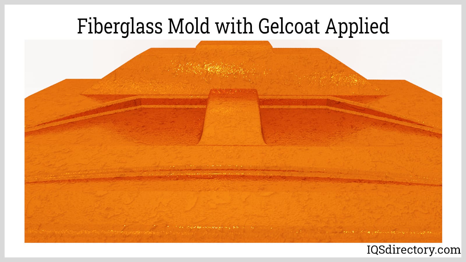 Fiberglass Mold with Gelcoat Applied