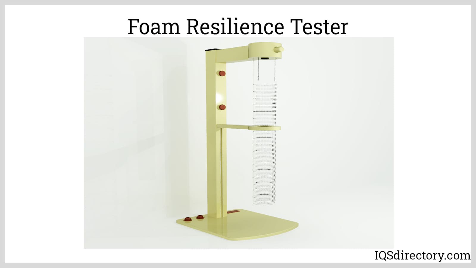 Foam Resilience Tester
