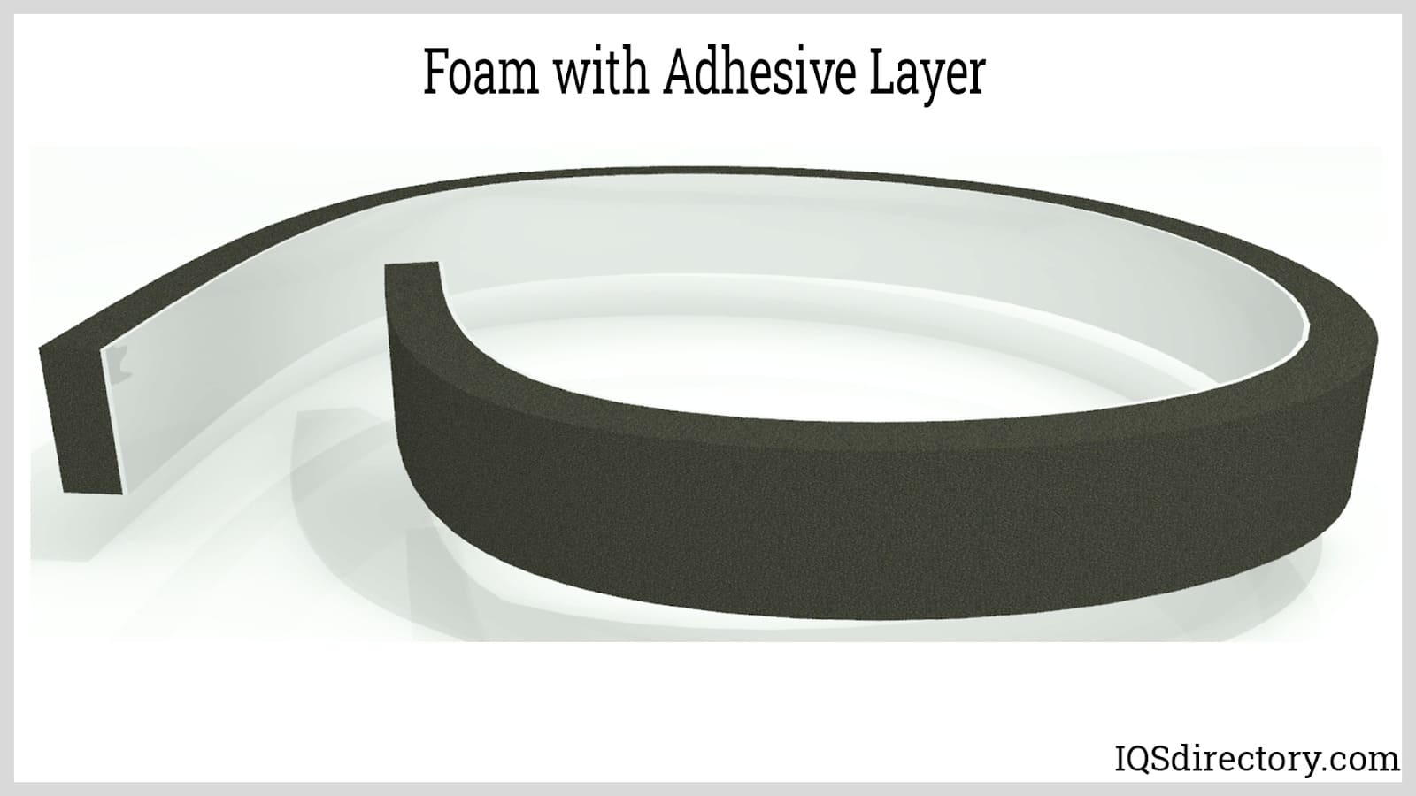Foam with Adhesive Layer
