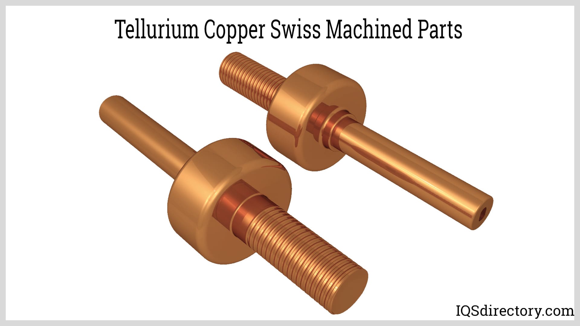 Tellurium Copper Swiss Machined Parts