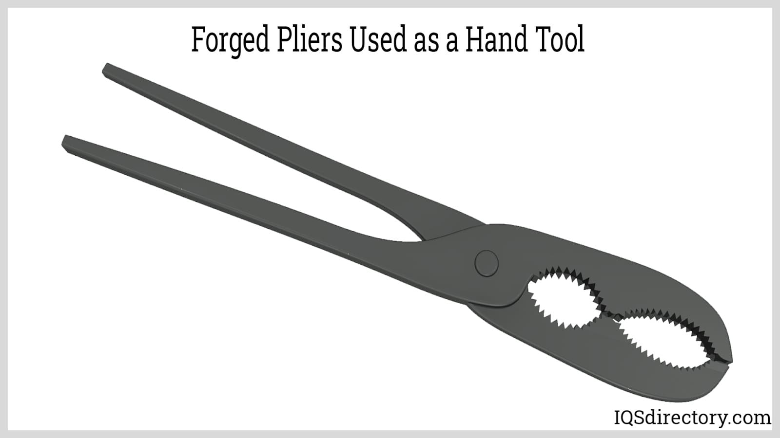 Forged Pliers Used as a Hand Tool