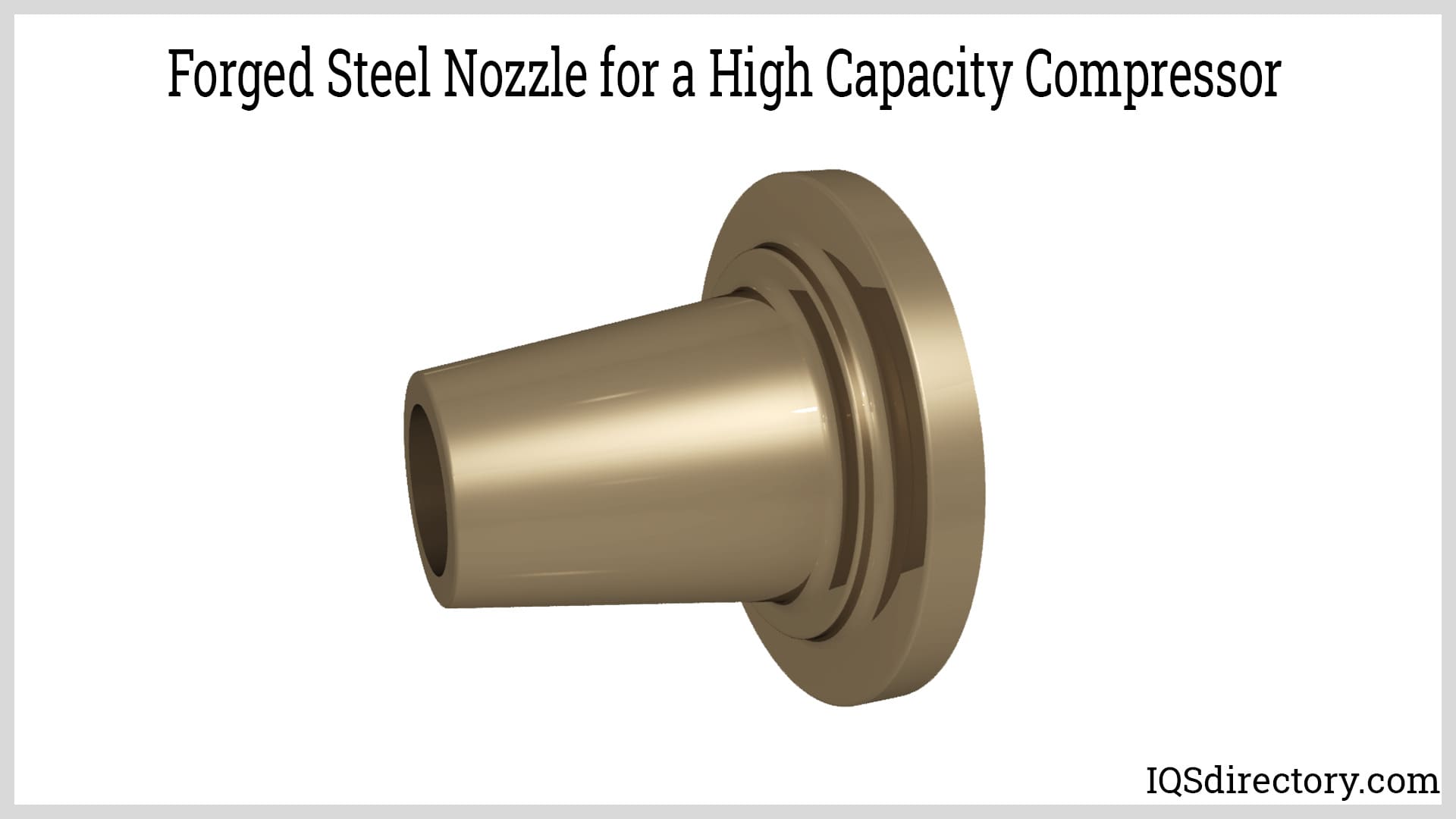 Forged Steel Nozzle for a High Capacity Compressor