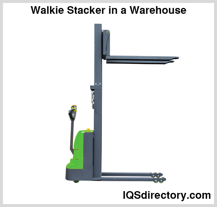 Walkie Stacker in a Warehouse