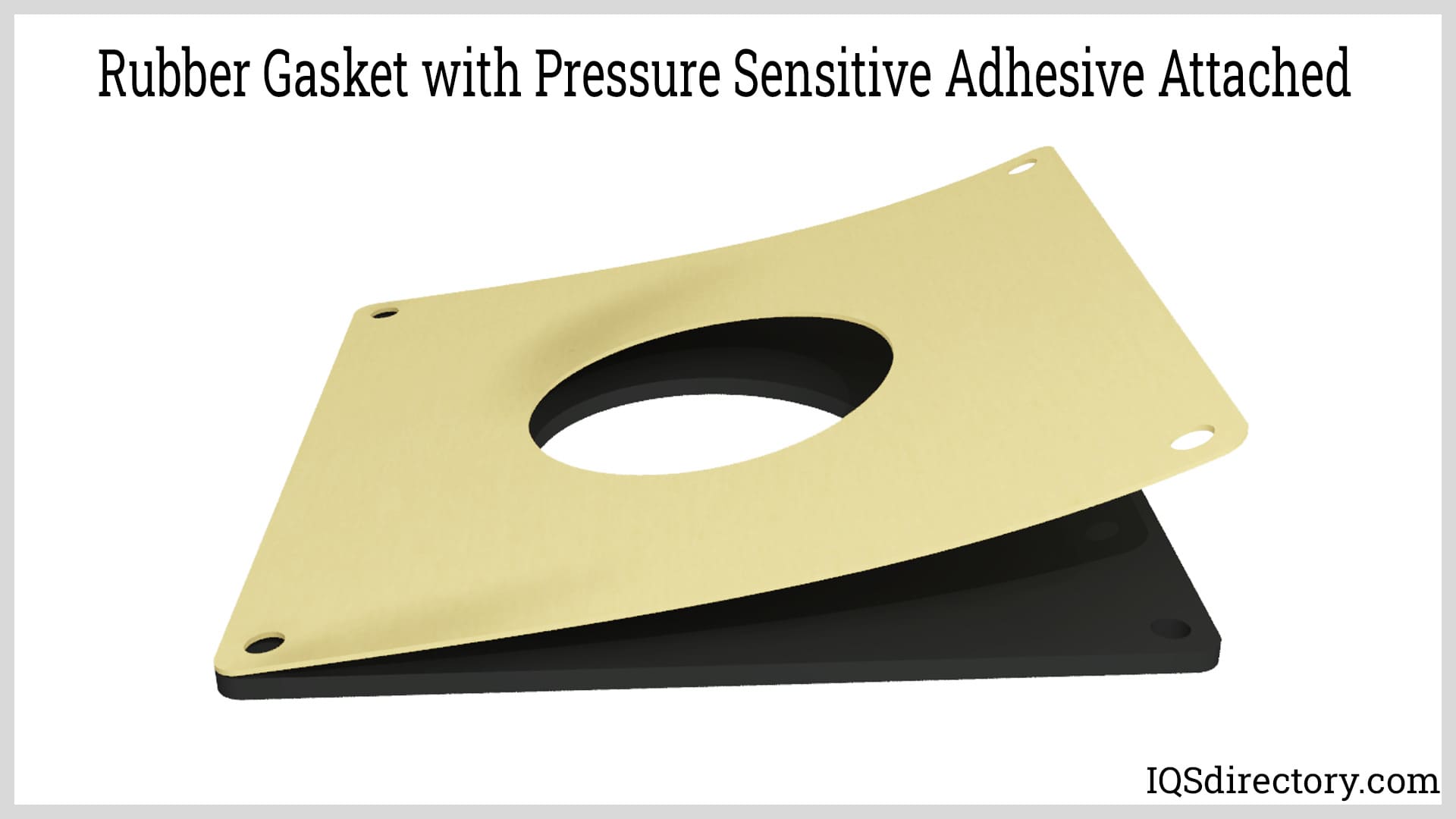 Rubber Gasket with Pressure Sensitive Adhesive Attached