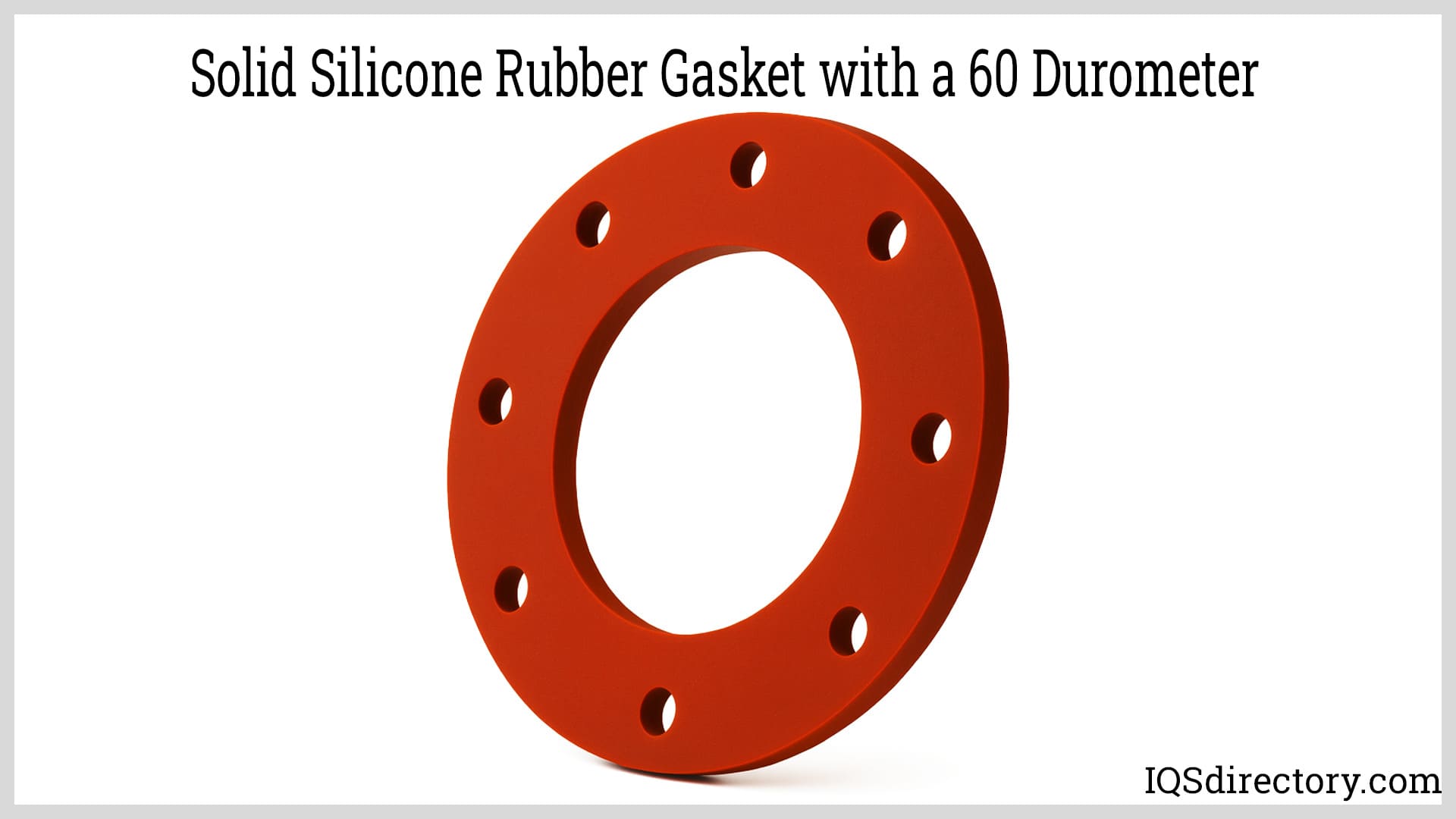 Solid Silicone Rubber Gasket with a 60 Durometer
