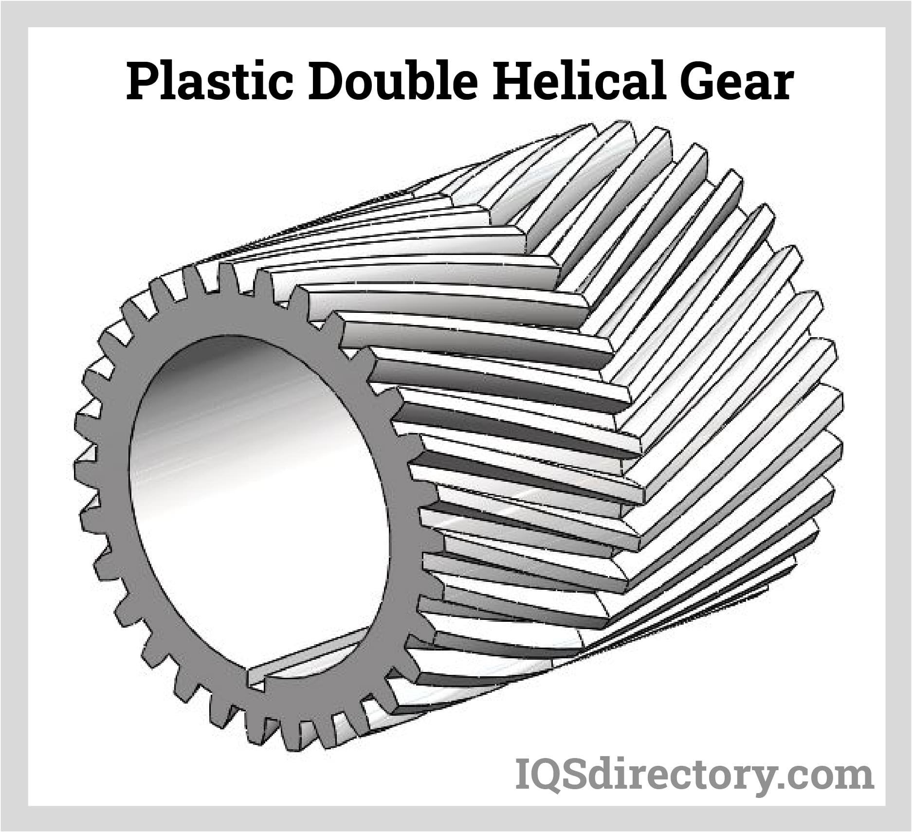 Plastic Double Helical Gear