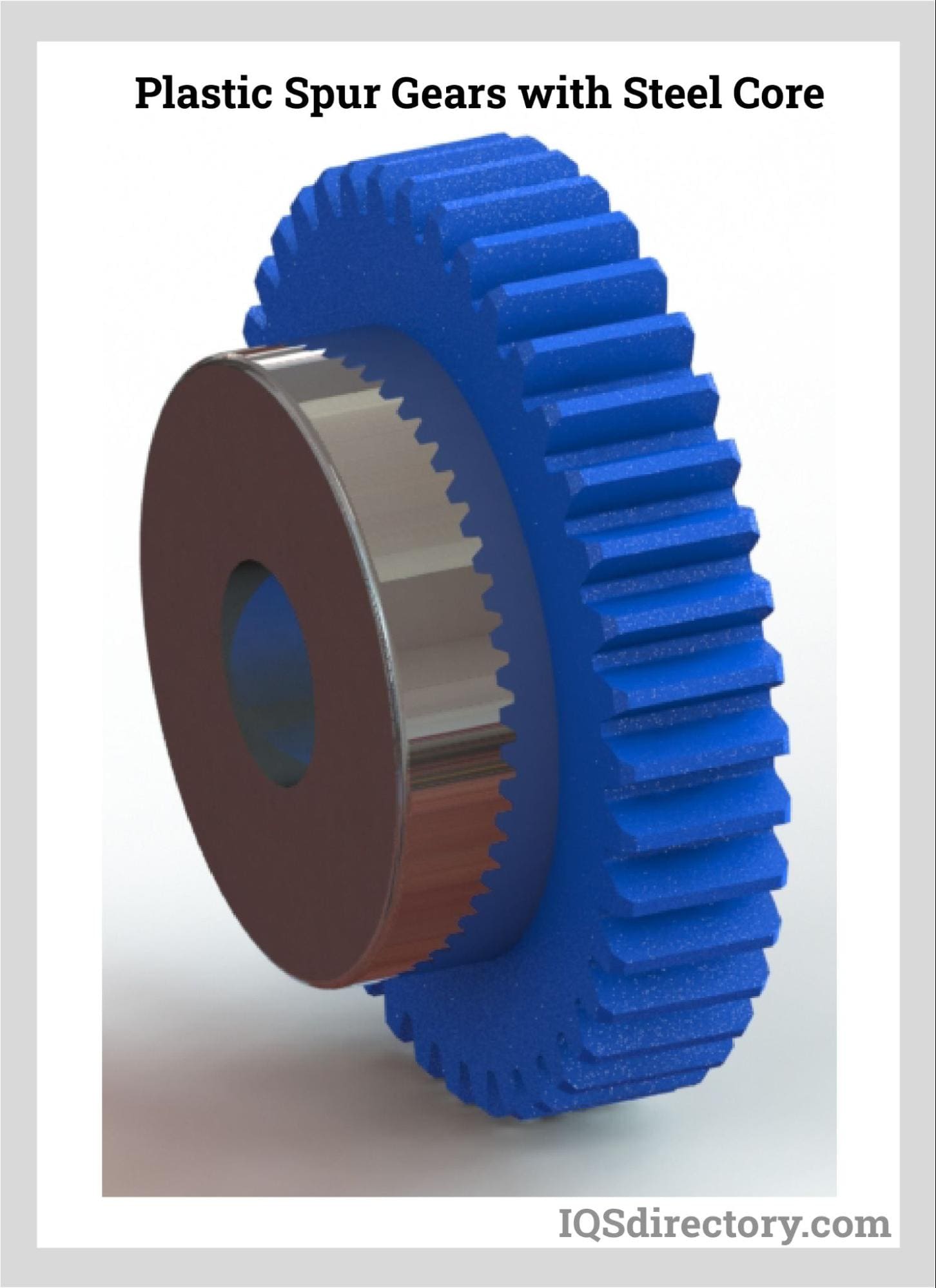 Plastic Spur Gears With Steel Core