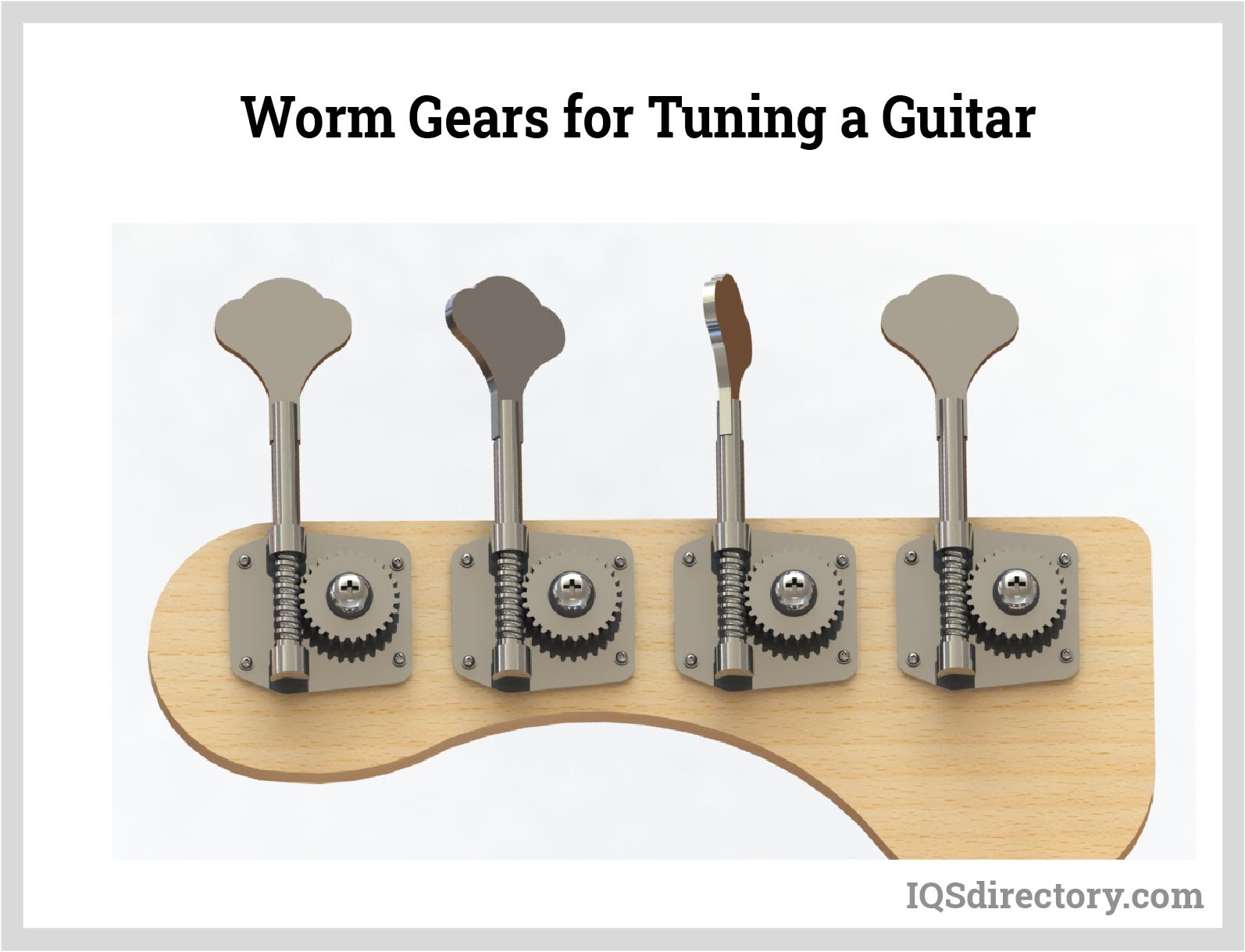 Worm Gears for Tuning a Guitar