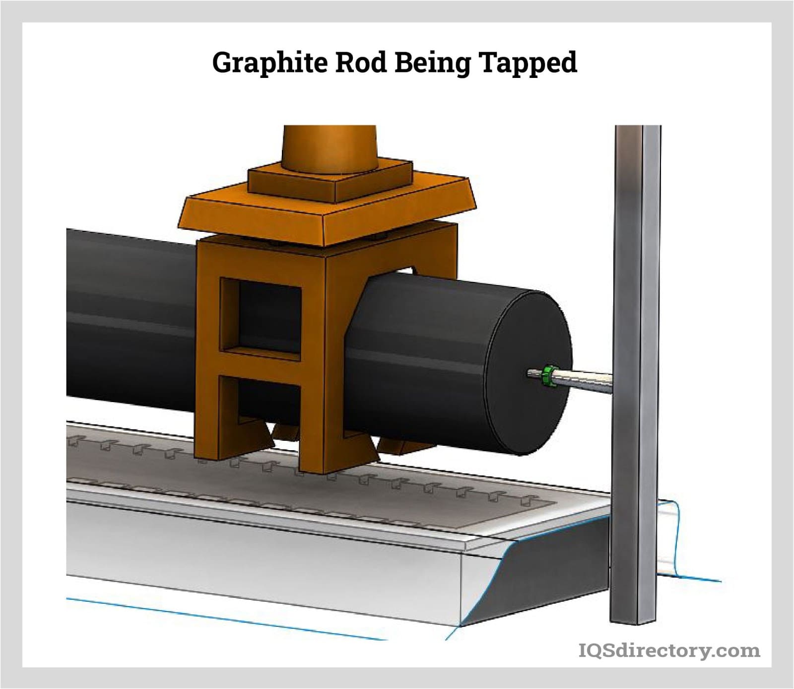 Graphite Rod Being Tapped