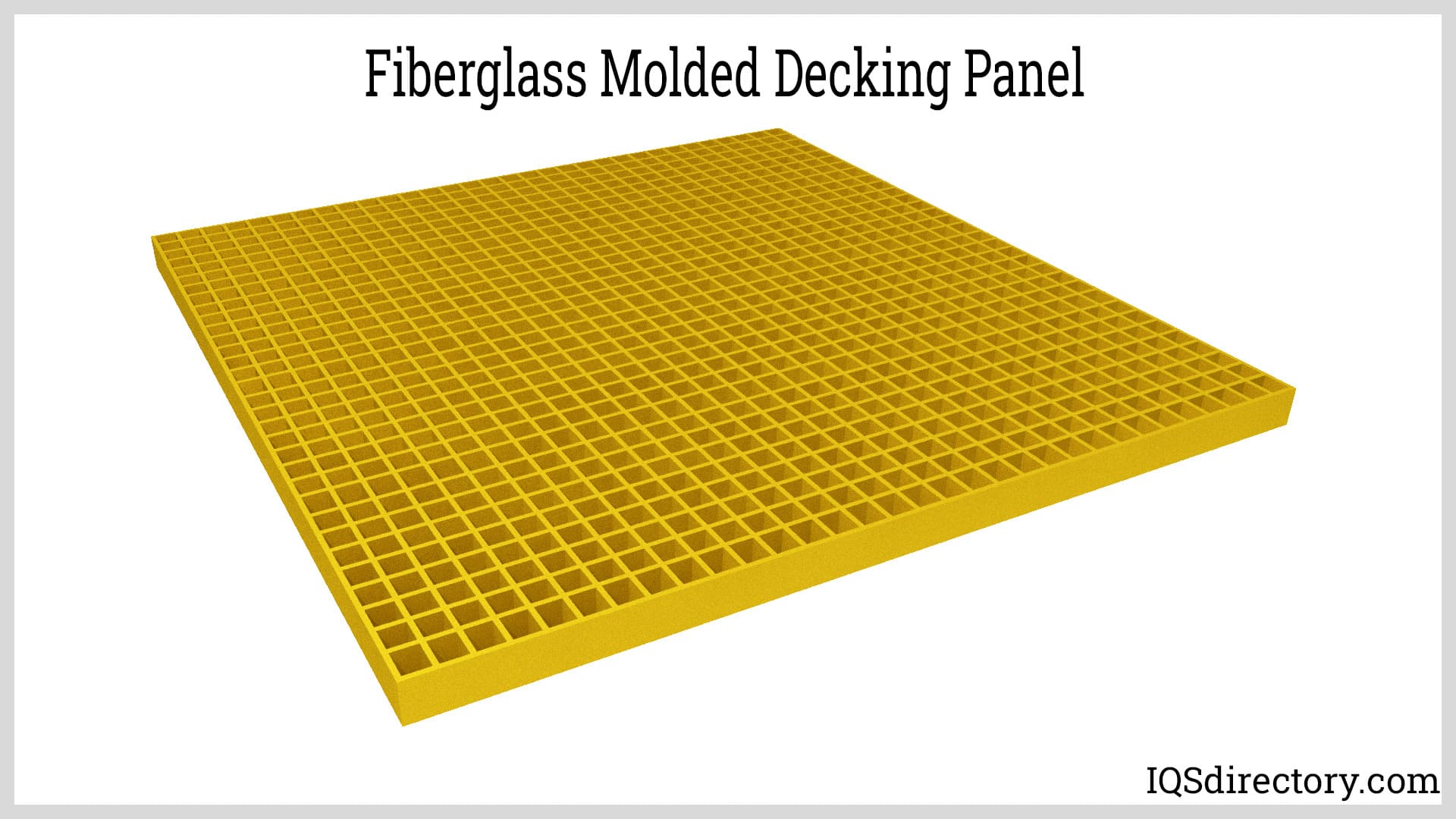 Fiberglass Molded Decking Panel