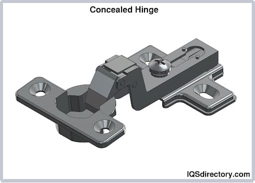 Deltana DCH21826D Invisible Concealed Hinge 1 pair in Brushed Chrome..... Concealed Hinges 4 5/8 x 1 1/8 