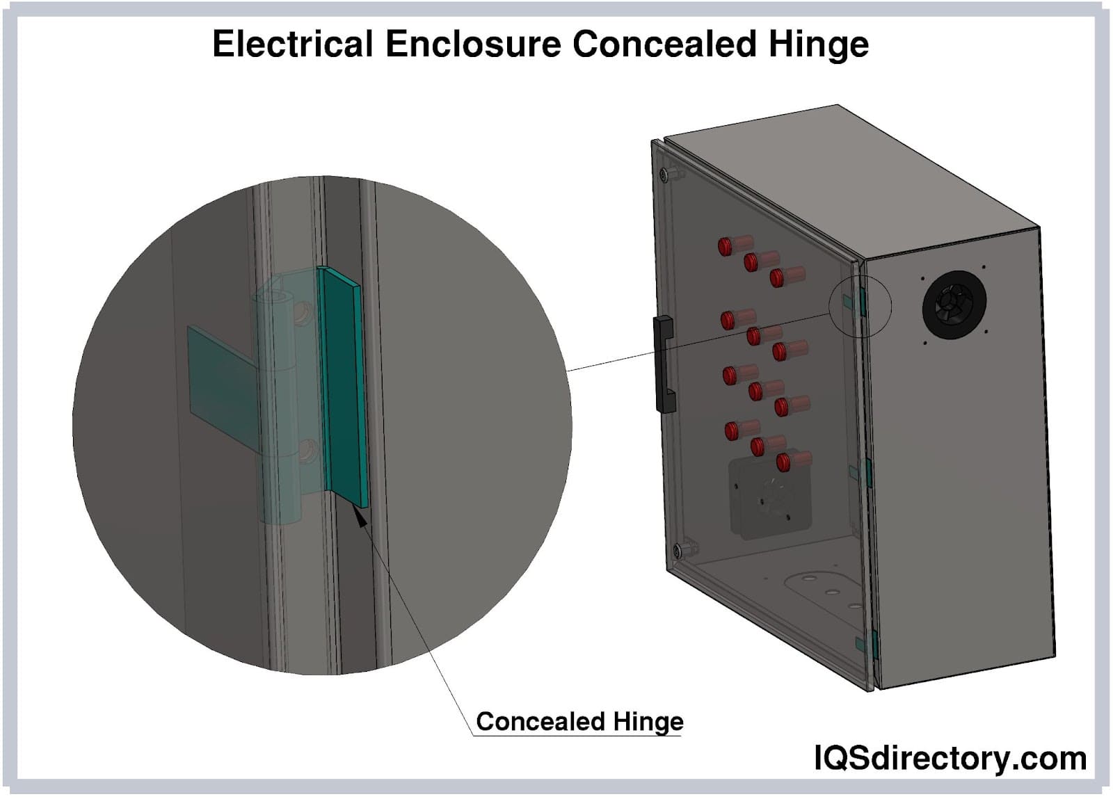 Electrical Enclosure Concealed Hinge