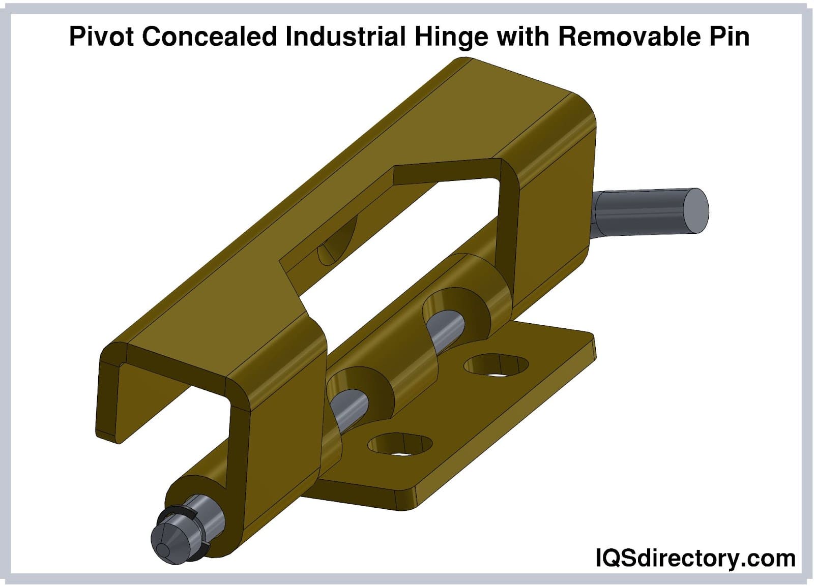 Pivot Concealed Industrial Hinge with Removable Pin