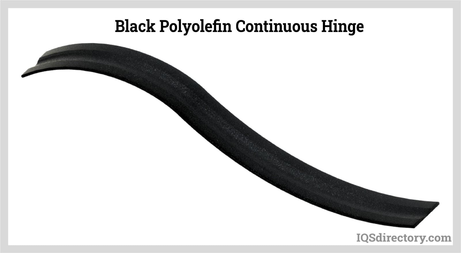 Black Polyolefin Continuous Hinge