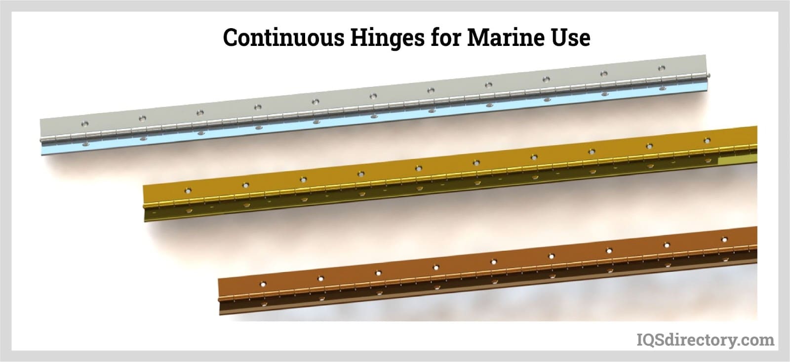 Continuous Hinges for Marine Use