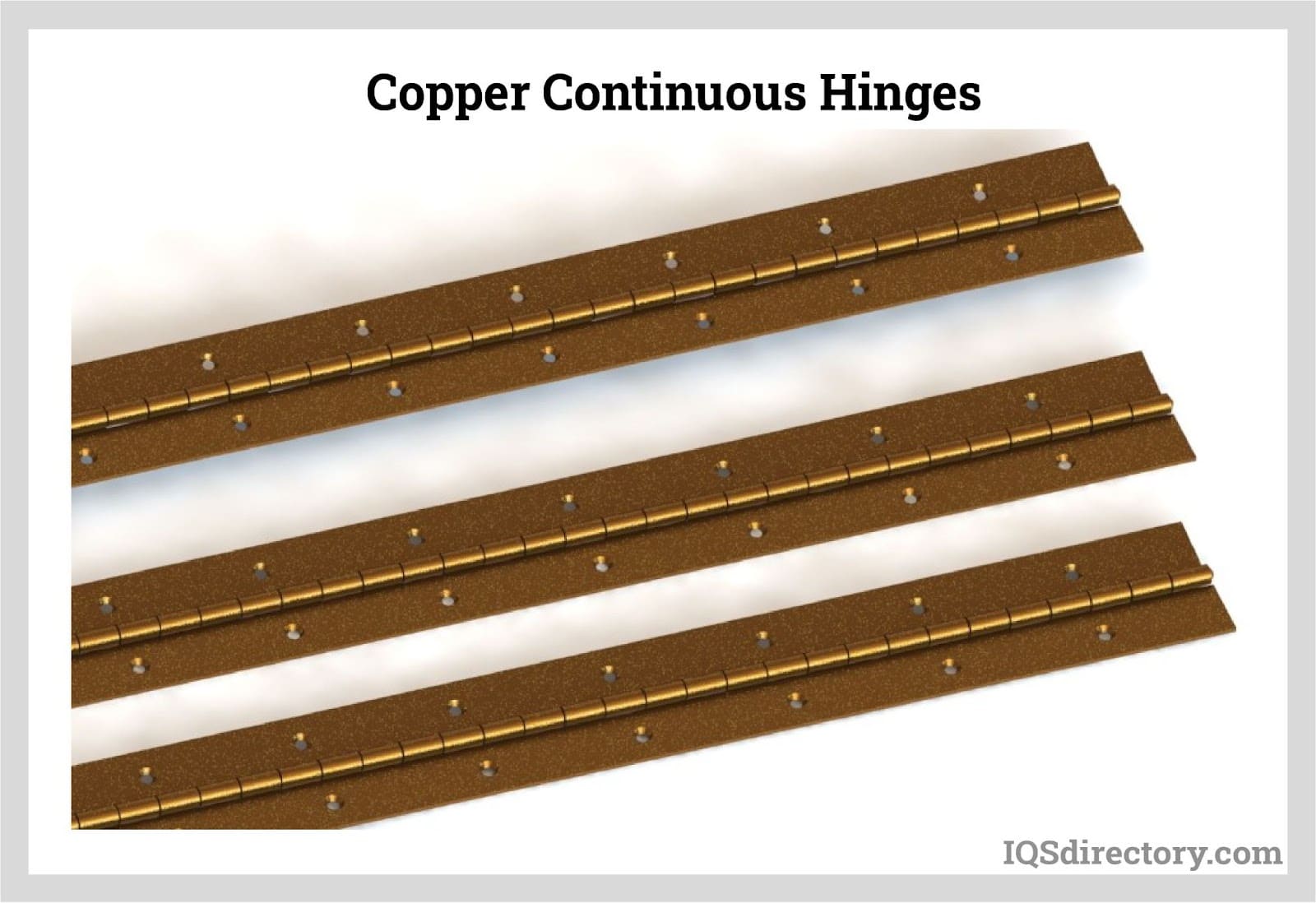 Copper Continuous Hinges