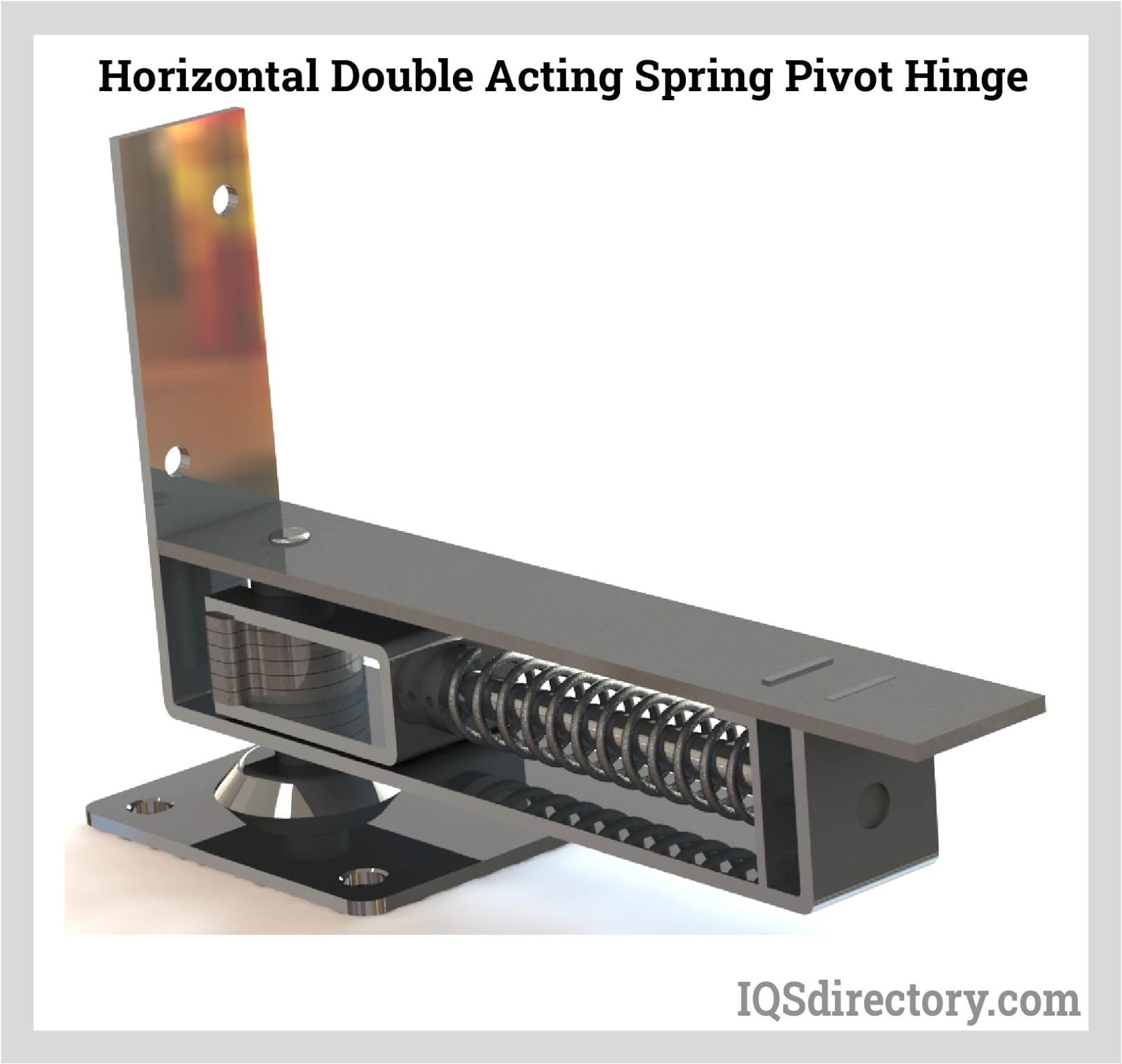 Horizontal Double Acting Spring Pivot Hinge