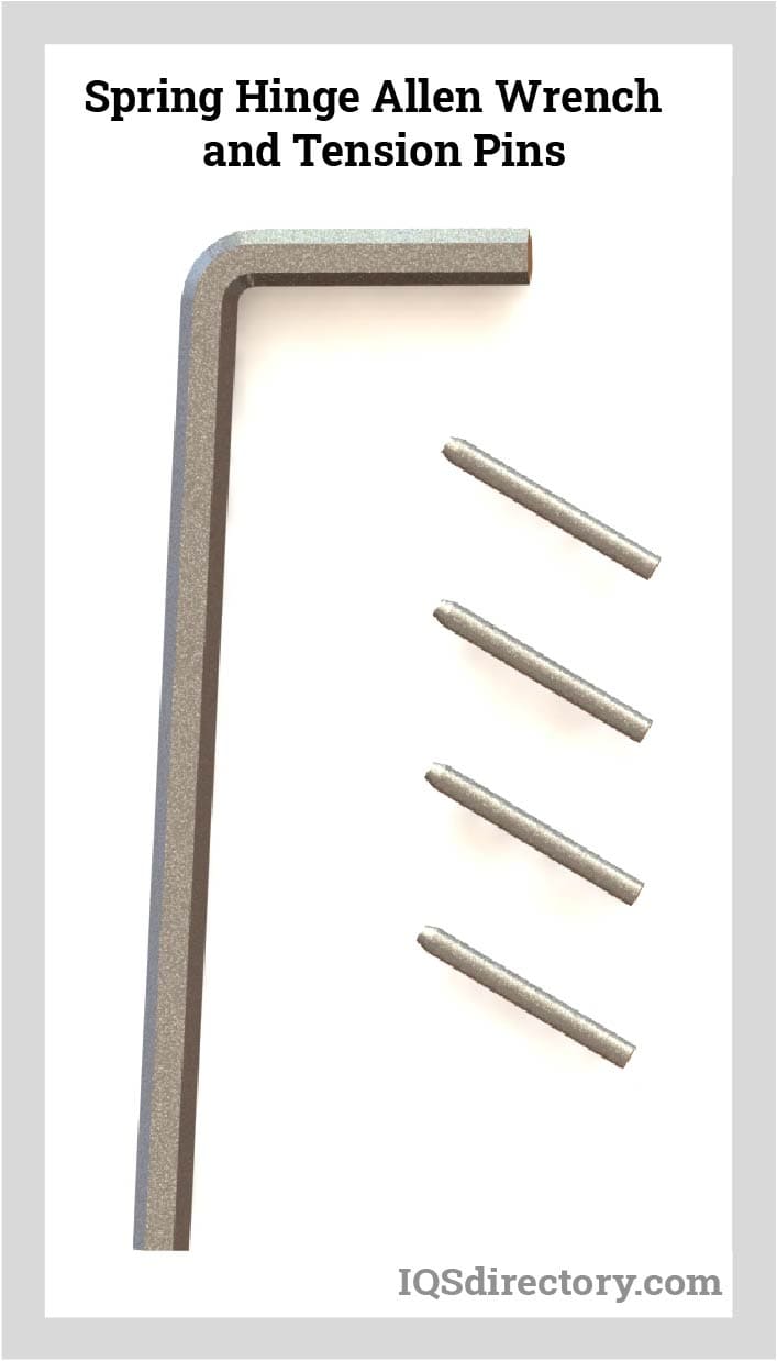 Spring Hinge Allen Wrench and Tension Pins