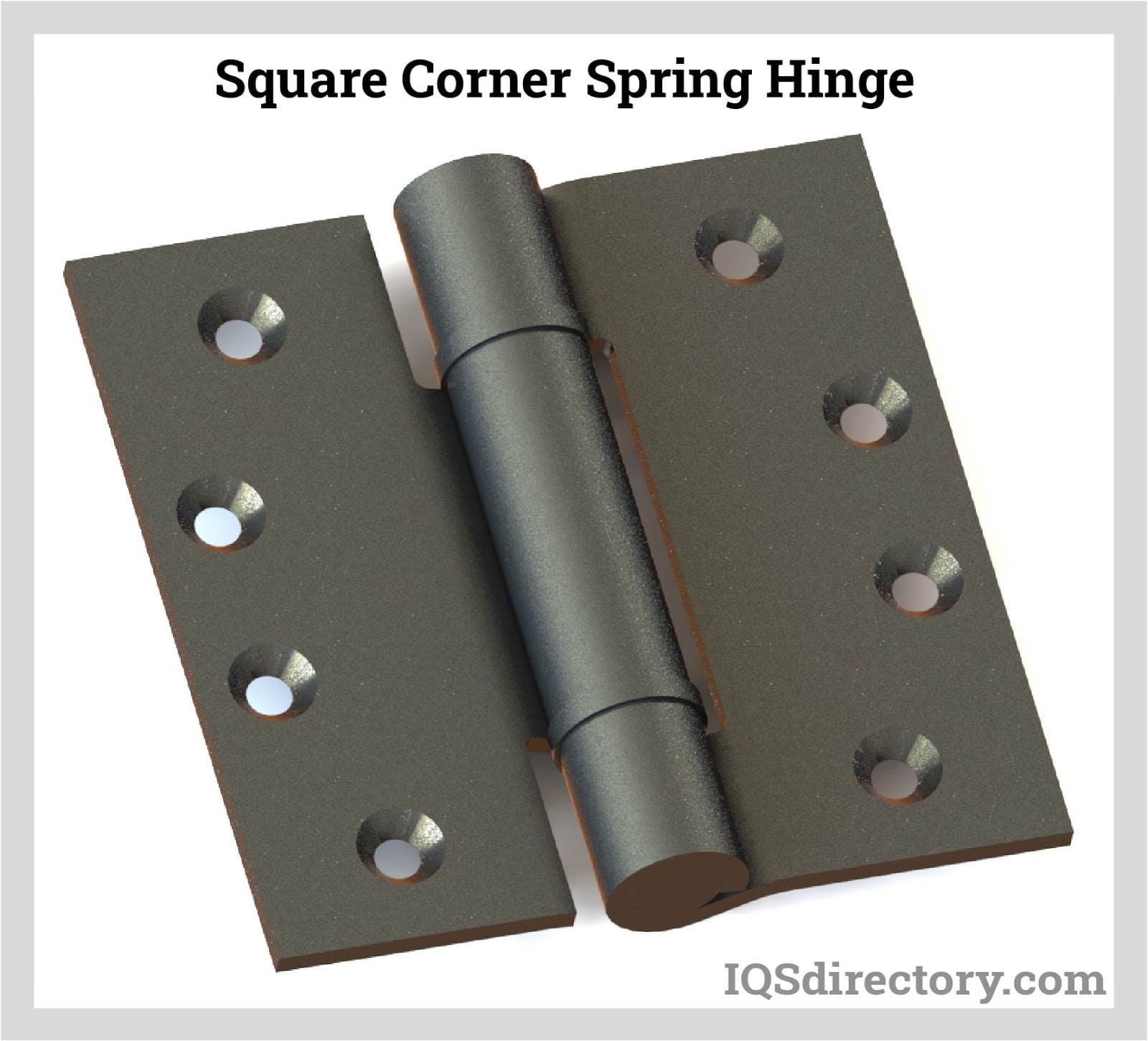 Square Corner Spring Hinge