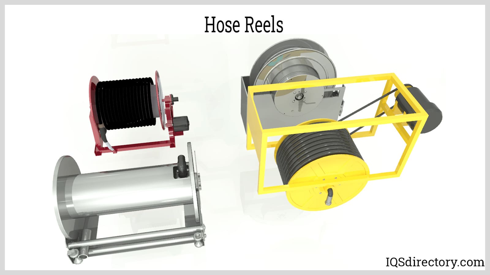 Stainless Steel Air Hose Reels - Hose, Cord and Cable Reels