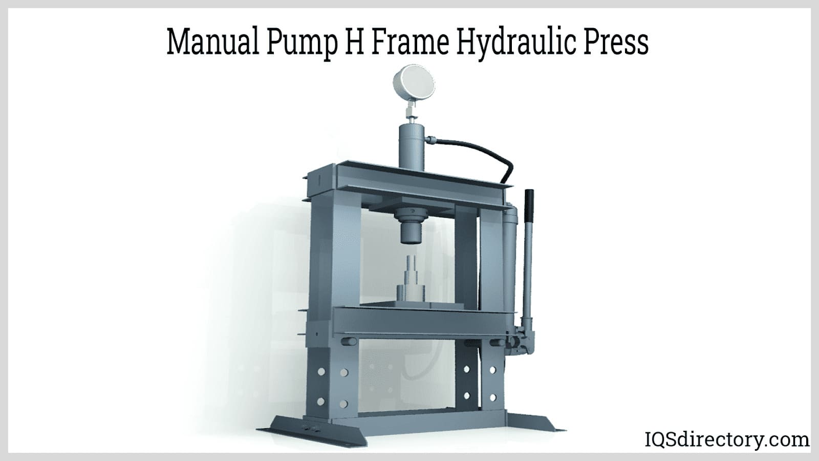 Manual Pump H Frame Hydraulic Press