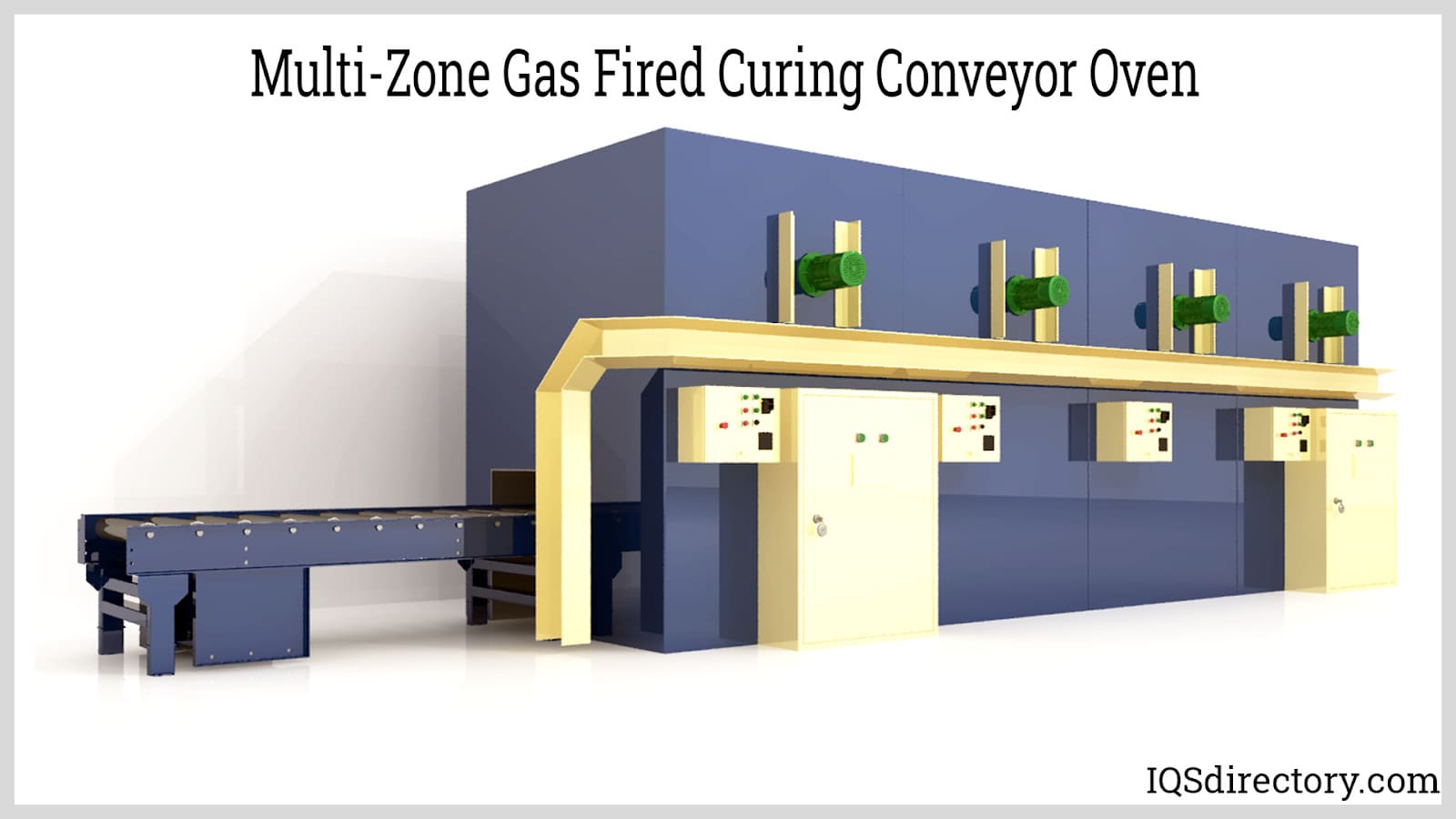 Multi-Zone Gas Fired Curing Conveyor Oven