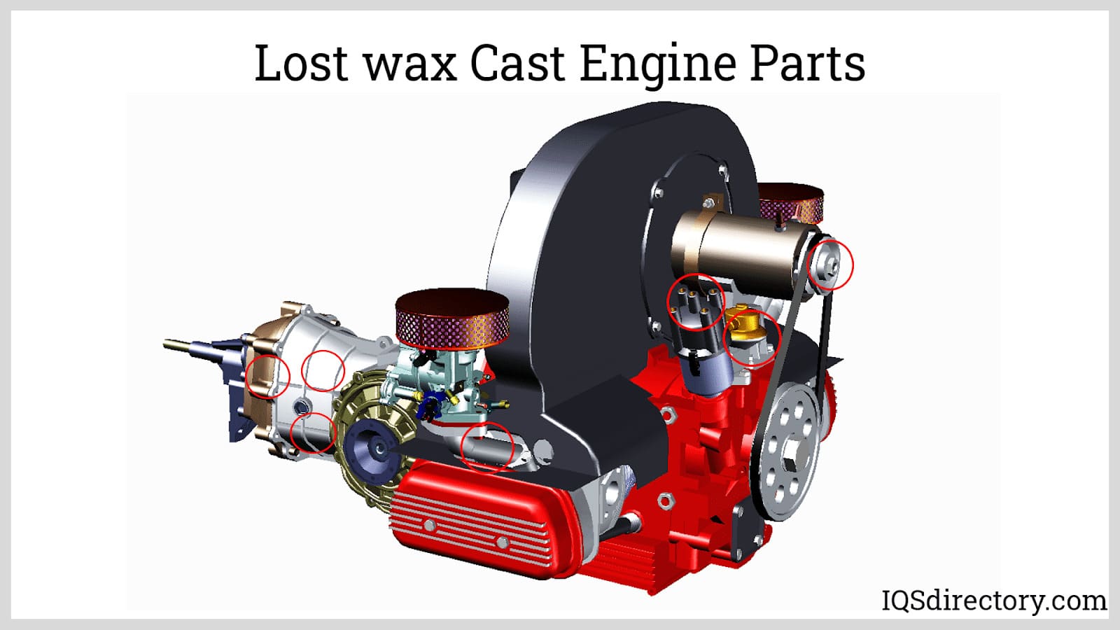Lost wax Cast Engine Parts