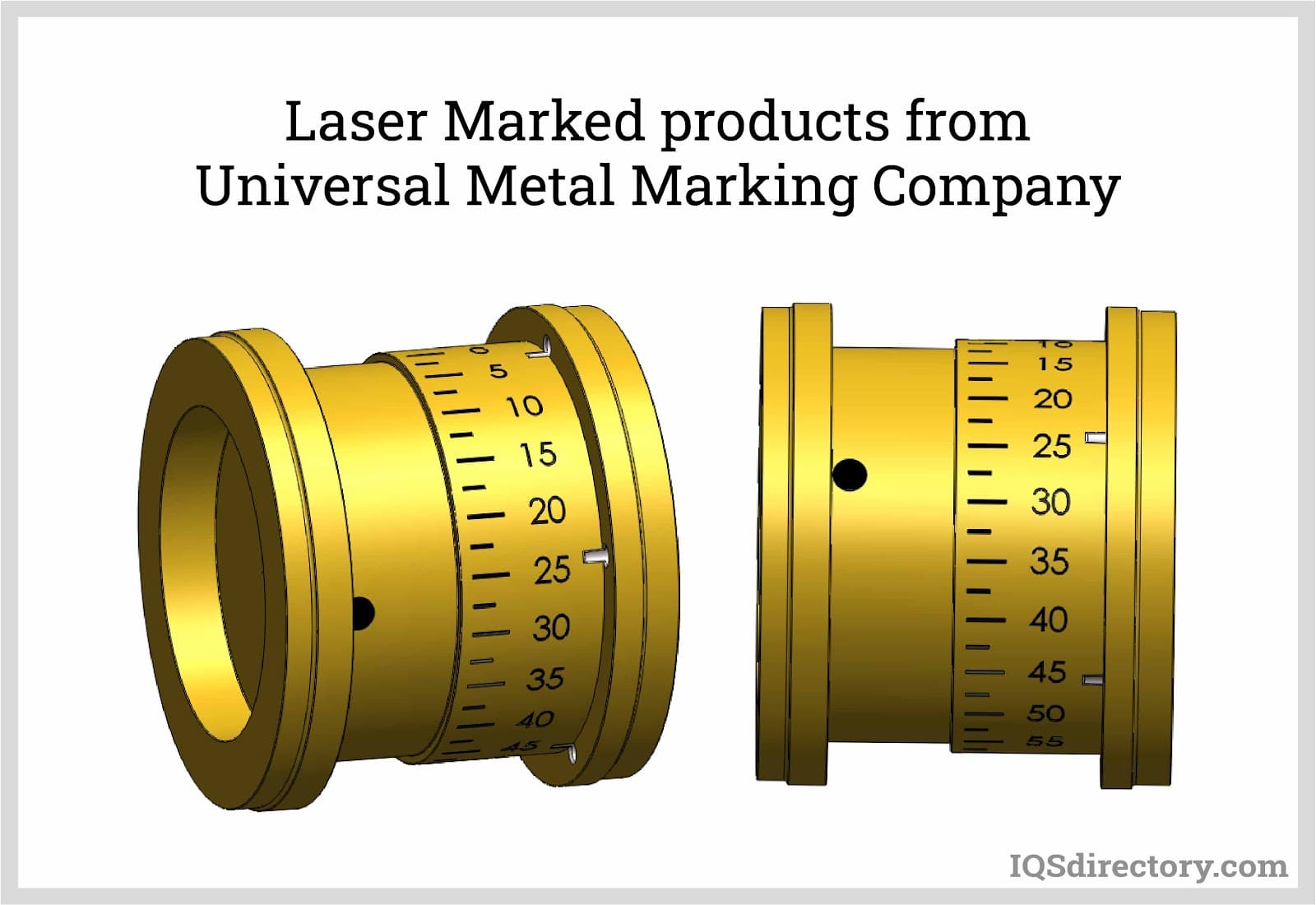Laser Marked Products from Universal Metal Marking Company