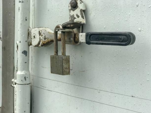 Gate Latch on Truck Container