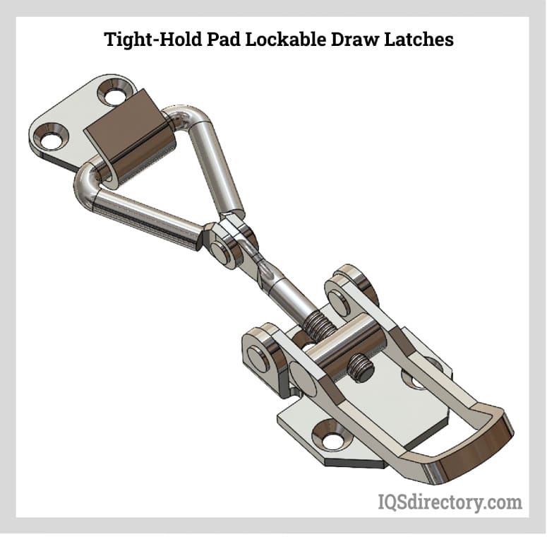 Tight-Hold Pad lockable Draw Latches